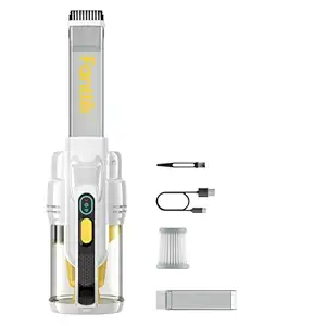 Fanttik Cruise V9 Handheld Vacuum Cleaner, 15000Pa Car Vacuum High Power, 20.3 oz Dustbin, Extra-Long Crevice Tool & LED Display & Light, RobustClean Portable Cordless Vacuum for Car Home