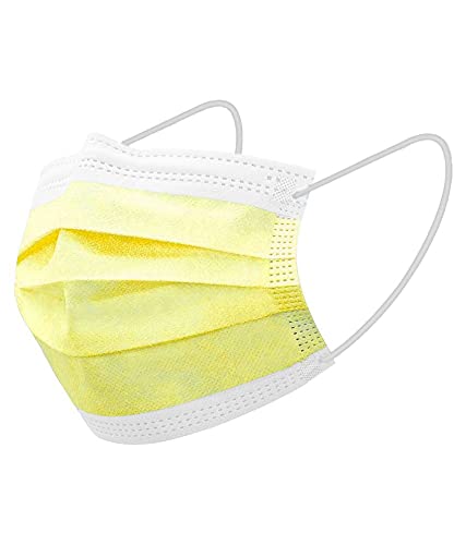 WELLSTAR� 3 Ply Disposable Face Masks Export Quality Non Woven Fabric Mask With 4 Layer Protection and Comfortable Nose Clip Yellow Pack of 100 (B09FLJ6ZCC) Amazon Price History, Amazon Price Tracker