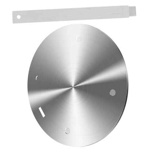 HOODANCOS Difusor de Calor para Cocina de Gas y Placa de Inducción de Acero Inoxidable 160Mm X 34Mm Adaptador Térmico para Estufa Disco Guía Térmico para Utensilios de Cocina Accesorio de