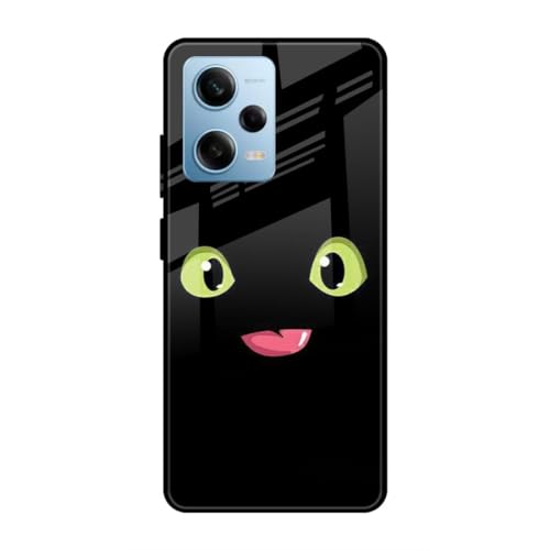 Image of SmashItUp Emoji Designer Printed TPU Metal Case Mobile Back Cover for Redmi Note 12 Pro 5G