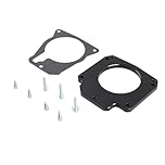 Throttle Body Throttle Valve Drive By Cable Throttle Body Adapter Compatible LS3 4 Bolt Intake To LS1 3 TB DBC LS2 Manifold 551511XG 551567 Car Engine Throttle Bodies(Black)