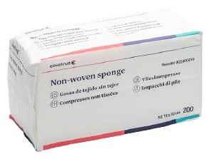 Lot de 200 gazes médicales non tissées