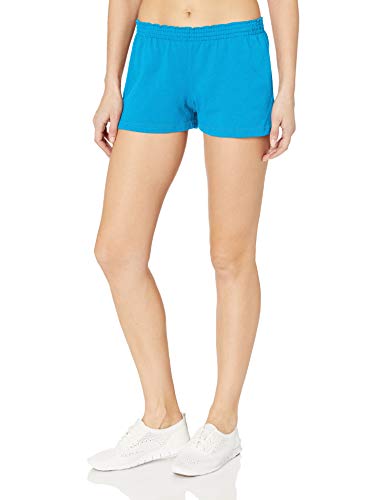 Soffe Junior's Low Rise Authentic Cheer Short, Blue Aster, Small