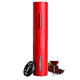 [Sleek Design and Bright Color]: Our wine openers features the smooth surface with good hand feeling and the whole shell surround with fancy red color. Make you more emotional and atmosphere while drinking the wine with lovers. [Simple Operation]: Pe...