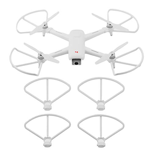 O'woda 2 Coppie FPV eliche a sgancio rapido CW e CCW Elica in plastica per Xiaomi FIMI A3 RC Quadcopter Drone Ricambi Accessori (Eliche Protector-Bianco)