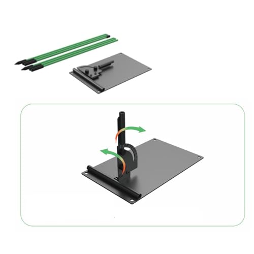 Support plan d'angle avion de golf réglable et bâton d'entraînement compact unisexe