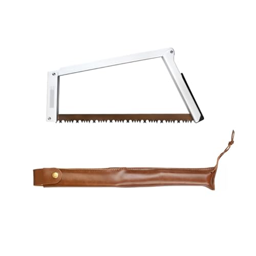 Camp Saw Portable Folding Saw Multifunctional Rectangular Hand Saws for Outdoor Camping Survival Woodworking (silver)