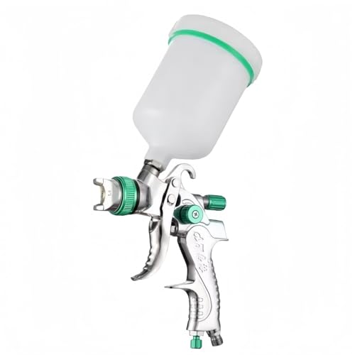 XPPXスプレーガン。 重力式, 口径1.4mm/1.7mm/2.0mm/2.5mm /3.0mm,カップ容量600cc DIY 塗装ガン, 車, バイク ,木工 ,金属, 壁塗装。 (2.5mm,グリーン)