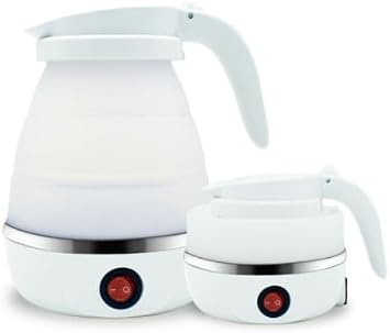 Electric Kettle, Electric Kettle, Electric Kettle, Small Size, Foldable Kettle, Portable Pot, Silicone, Camping, Electric Pot, Insulated Handle, Power Disconnection, Electric Kettle, Insulated Handle,