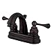 Kingston Brass GKB5615BL 4 in. Centerset Bathroom Faucet, Oil Rubbed Bronze