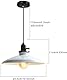 Glighone Pendelleuchte Weiss Deckenleuchte Hängend Hängelampe E27 Retro Vintage Hängeleuchte für Schlafzimmer Wohnzimmer Esstisch Küchenlampe Suspension