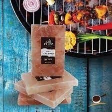 Pedra Placa de Sal Rosa do Himalaia 20x30x4 ideal para grelhar