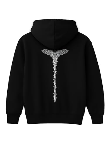 Image of Mens Printed Hoodie for Men Premium Casual Sweatshirt Man, Branded and Comfort Stylish Hoodies for Men Regular Fit Stylish Wear