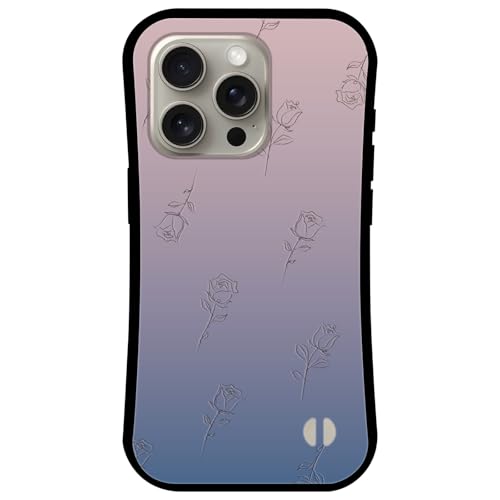 iPhone 17 Pro Max 用 ケース MagSafe 対応 カバー アクリル TPU Qi充電 吸着 磁石 マグネット 耐衝撃 バンパー ワイヤレス充電 マグセーフ アイフォン17プロマックス ifa090-y 薔薇 バラ 花