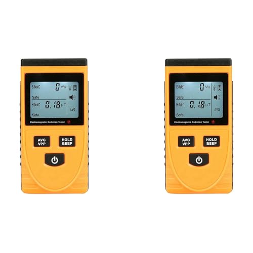 SAROAD 2X Detección de Radiación de Enchufe, Contador de Dosímetro Portátil con Pantalla LCD, Detector Radiactivo GM3120