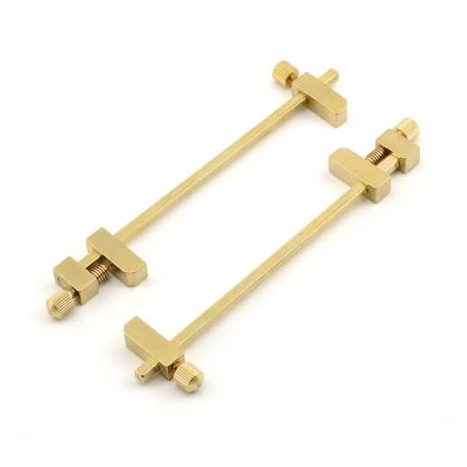 Solid Brass Miniature Bar Clamps, 3-3/4 Inches Long (Set of 2)