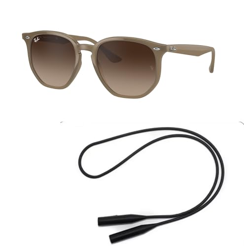 Ray-Ban RB4306 Sunglasses Bundle: RB 4306 616613 Opal Beige Brown Gradient Dark and Universal Anti-slip Silicone Leash2