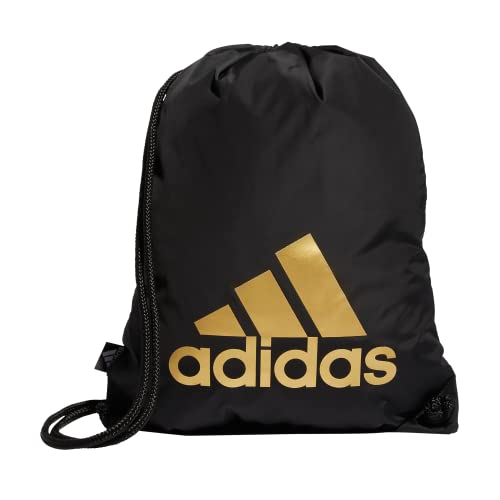adidas Ready Sackpack ? �В��o�b�N�p�b�N �y�� �X���[�� �W���o�b�O, �u���b�N/�S�[���h���^���b�N/1.0�B, One Size, Ready Sackpack ? �В��o�b�N�p�b�N �y�� �X���[�� �W���o�b�O