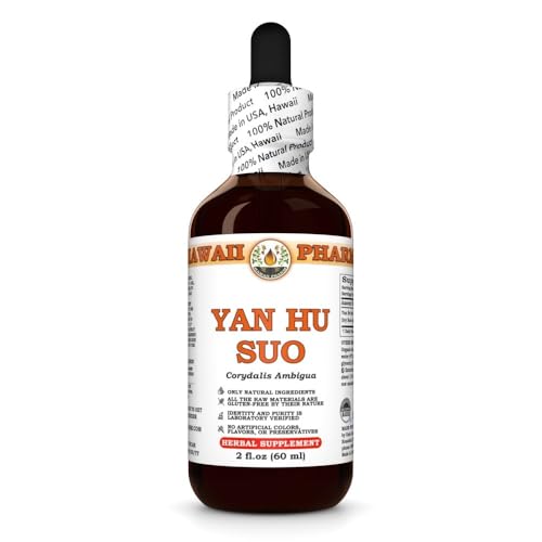 Yan Hu SUO (Corydalis Ambigua) Dry Root Tincture All Natural Vegan Pure Liquid Extract - 2 fl.oz