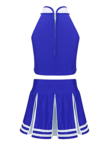 Disfraz completo juvenil para niñas azul y blanco miniatura 2