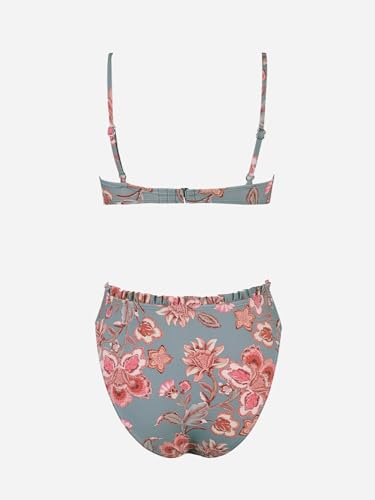 Image of CUPSHE Women Swimsuit Bikini Set High Waisted Two Piece Bathing Suit