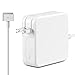 MacBook Pro/Air Charger 60W Power Adapter with MagSafe 2 (T) Style Connector - Works with 45W / 60W / & 85W MacBooks -11/13/15, Retina Display - Compatible with Macbooks (Late 2012) & After