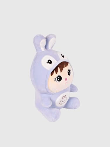Image of Soft Plush Doll Toy with Rabbit Teddy Bear Gift Toy and Pillow for Kids, Girls and Adults Cute Stuffed Animal Plush Blue Bunny (30cm)