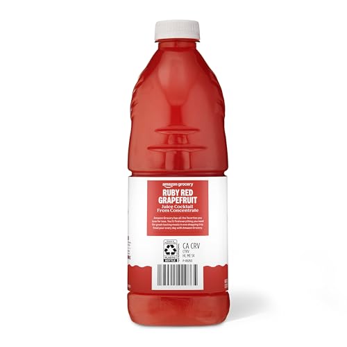 Amazon Grocery, Ruby Red Grapefruit Juice Cocktail, 64 Fl Oz - image 3