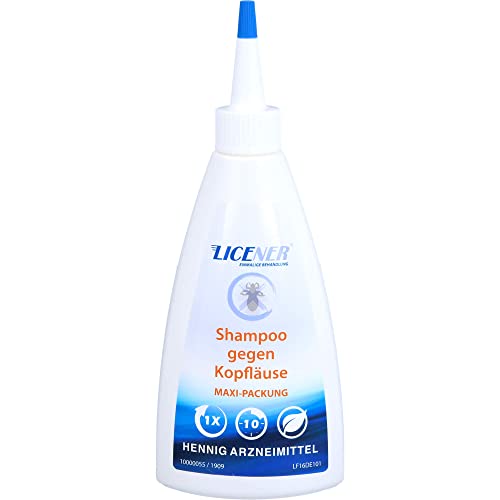 LICENER Maxi-Packung Shampoo gegen Kopfläuse und Nissen, 200 ml Shampoo