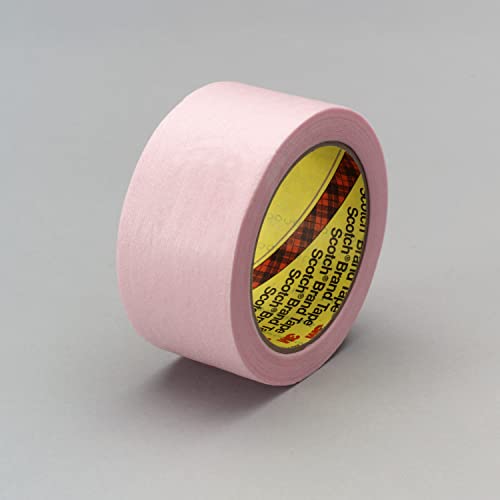 Image of 3M 26665-case Tape, 1-1 /2 in x 36 yd 4.0 mil, 24 Per Case, 3294, Non-Woven, Pink (Pack of 24)