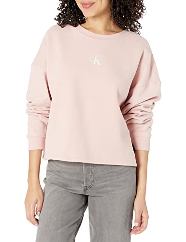 Calvin Klein Damen Jeans Long Sleeve Crew Neck Rundhalsausschnitt,...