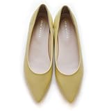 [アミアミ] 累計16万5630足突破 ローヒールパンプス フラットパンプス 1cmヒール パンプス レディース 歩きやすい 痛くない CX2415(37(23.5cm～24.0cm), ミモザ(スムース))