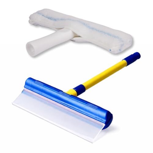 NANOPROTECTION Raclette à Vitres AquaBLADE en Silicone avec Réservoir | Kit Nettoyage de Fenêtre | Qualité Professionnelle