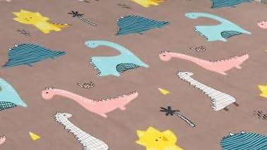 Image of RD TREND Super Soft Printed Microfiber Waterproof Pillow Covers, 18x28 Inch, Set of 2 (2, Multi Dinosaur)