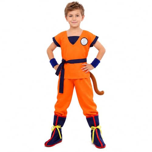 Dacnod 6Pcs Anime Cosplay Drachen Kostüm mit Gürtel Schwanz Armbänder Überschuhe für Kinder Cartoon Karneval Halloween Cosplay Anime Show Party