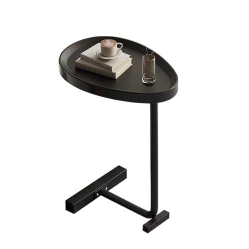 DGDHHSFJDJ Mesa Auxiliar de sofá en Forma de C, Elegante Mesa Auxiliar Ovalada en Forma de Huevo, artículos de Moda para Salas de Estar y dormitorios Modernos