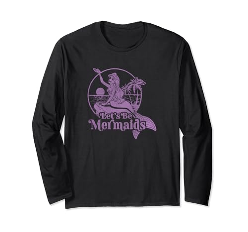 T-shirt Ariel Disney violet manches longues idée cadeau anniversaire femme
