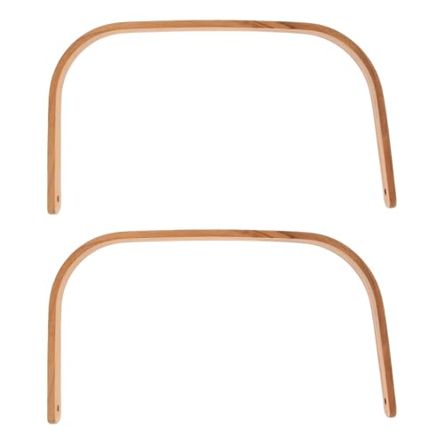 2 piezas manijas de madera para bañera de pies miniatura 1