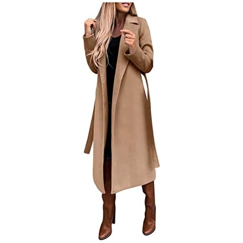 QianmianT Women's Trench Coat Cover