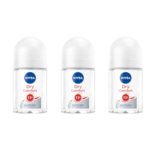 Desodorante Nivea Dry Comfort Roll-On 25ml 3 Pack miniatura 1