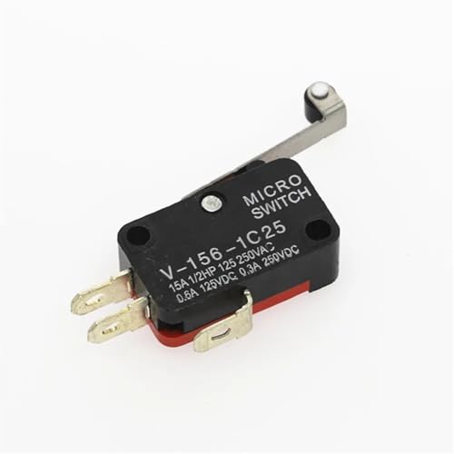 Micro-interrupteur V-156-1C25 avec bras de levier à rouleau NO/NC pour circuits