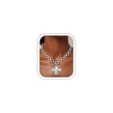 Dochais Collana Oro Donna Catena Massiccia Collana Croce Donna Placcato in Oro 18K Grande Ciondolo Croce Alla Moda Regolabili Collane con Chiusura a T Natale Regali