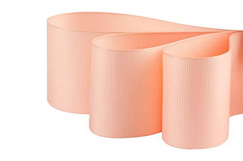 AVANAVA 50mm Wide Grosgrain Ribbon - 45 Meters, Ideal for Gift Wrapping Hair Bows, Home Decor, Flower Arrangement (203-Coral Pink) - Image 3