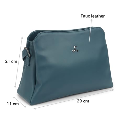 Image of Mochi Women Casual Faux leather Soft Body Zipper closure Solid Sling Bag
