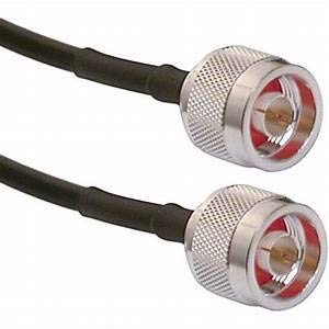 Cable Assembly Now - 150ft Black - Times Microwave LMR-400 Ultra Low Loss RF Coaxial (N-Male to N-Male) RF Jumper