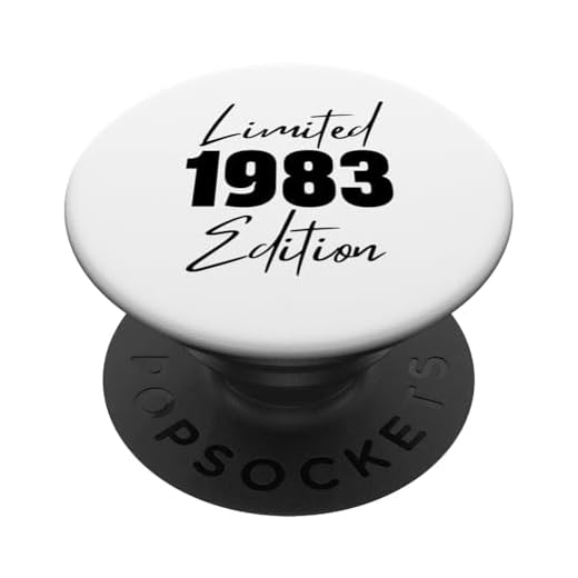 Nacido en 1983 Edición Limitada Funny Age Cumpleaños PopSockets PopGrip Intercambiable