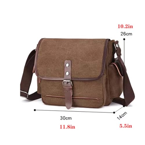 Large Multi-pocket Casual Satchel, Messenger Bag, Canvas, Men Shoulder Crossbody Bag, Waterproo, for Travel Work Busines2