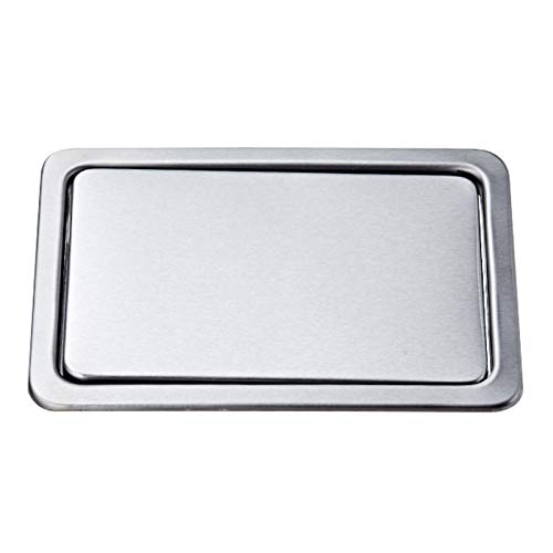 Mülleimer Klappenabdeckung Müllklappe Deckel, Eingebetteter Typ Edelstahl Eingebaute Balance Schwenkklappe Deckel Mülleimer Deckel Küche Hausmüll Verwendung Cover
