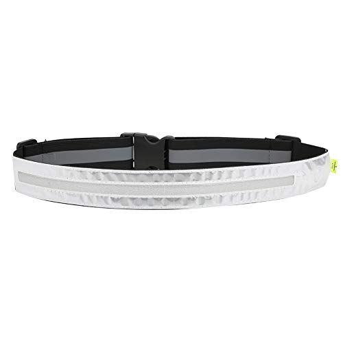 Glomora Noche de cinturón elástica LED LED LED Deportes Luminosos Corriendo Ciclismo Ropa de Seguridad Reflectante Negro