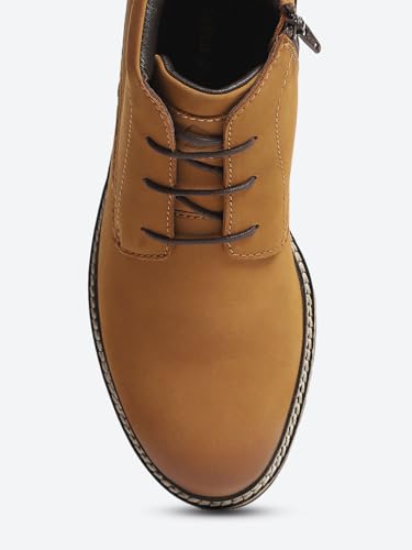 Image of Monte Carlo Tan Casual Chukka Style Ankle Boots for Men Tan-10